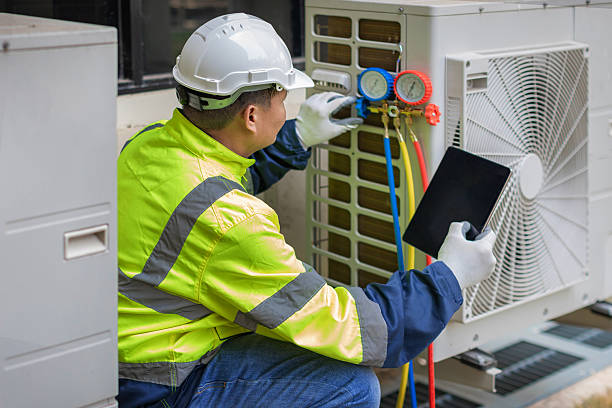 Professional Ac Installation technician working in Harrington Park, NJ